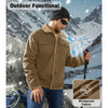Sherpa Lined Cotton Fleece Winter Trucker Jacket