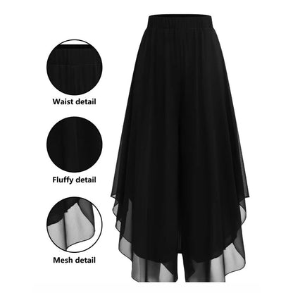 🎁2026 New Arrivals 50% OFF💥Women's Asymmetrical Chiffon Wide-Leg Pants