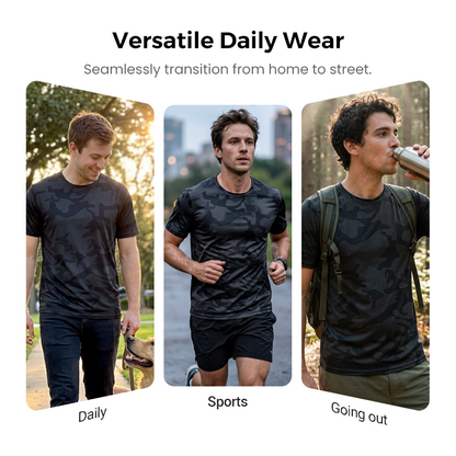 👕 50% OFF NOW! 🌿 Men's Quick Dry Camouflage Sports T-Shirt – Breathable & lightweight – Moisture-wicking, perfect for gym, running or outdoor activities 💪