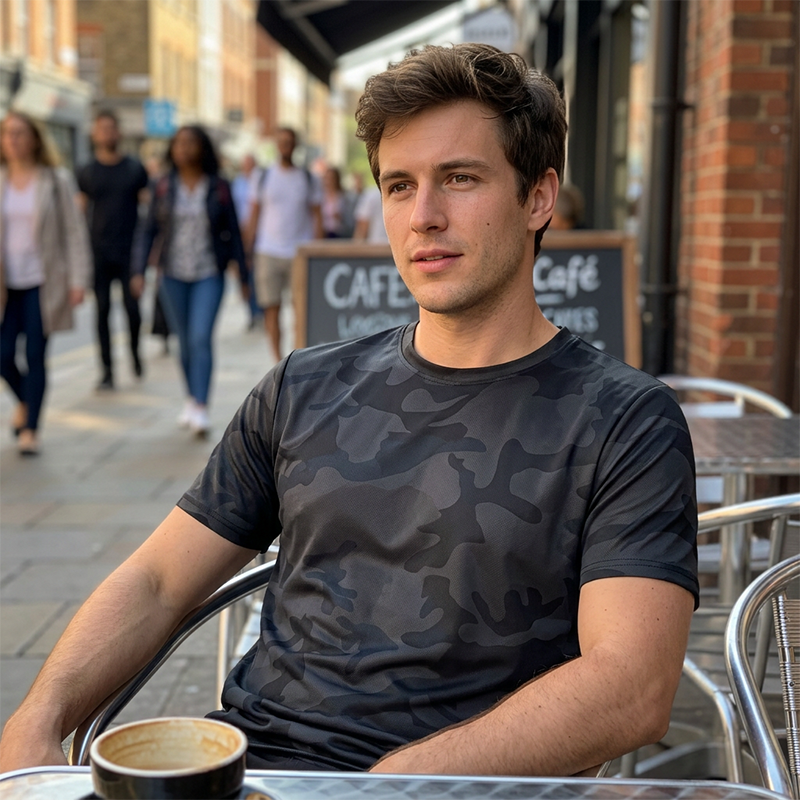 👕 50% OFF NOW! 🌿 Men's Quick Dry Camouflage Sports T-Shirt – Breathable & lightweight – Moisture-wicking, perfect for gym, running or outdoor activities 💪