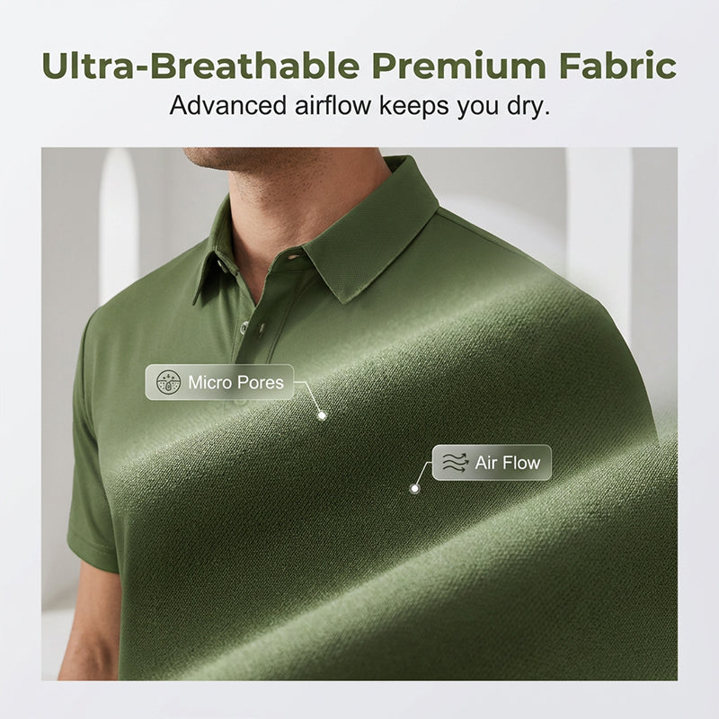 👕 50% OFF NOW! 🌬️ Men's Summer Breathable Collared T-Shirt – Cotton blend & lightweight – Relaxed fit, perfect for hot days or casual office – comfortable and polished ☀️✨