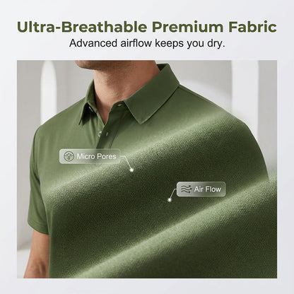 👕 50% OFF NOW! 🌬️ Men's Summer Breathable Collared T-Shirt – Cotton blend & lightweight – Relaxed fit, perfect for hot days or casual office – comfortable and polished ☀️✨