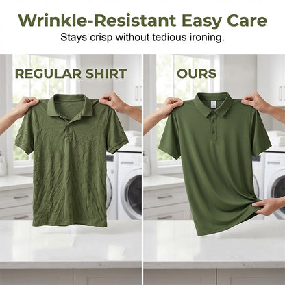 👕 50% OFF NOW! 🌬️ Men's Summer Breathable Collared T-Shirt – Cotton blend & lightweight – Relaxed fit, perfect for hot days or casual office – comfortable and polished ☀️✨